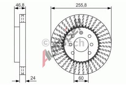 BOSCH Brzdov kotou - 256 mm BO 0986479T89, 0 986 479 T89