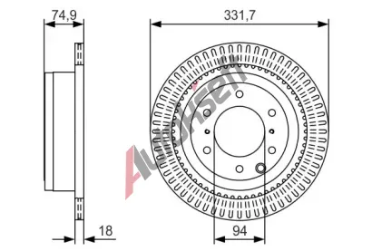 BOSCH Brzdov kotou BO 0986479T90, 0 986 479 T90