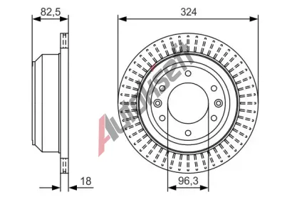 BOSCH Brzdov kotou - 324 mm BO 0986479U29, 0 986 479 U29