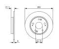 Brzdový kotouč BOSCH ‐ BO 0986479V21 Brzdový kotouč BOSCH ‐ BO 0986479V21