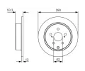 BOSCH Brzdov kotou - 290 mm BO 0986479V25, 0 986 479 V25