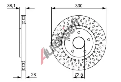 BOSCH Brzdov kotou - 330 mm BO 0986479V85, 0 986 479 V85