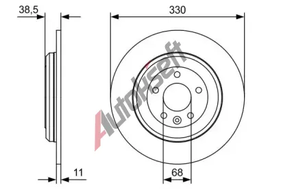 BOSCH Brzdov kotou BO 0986479W01, 0 986 479 W01