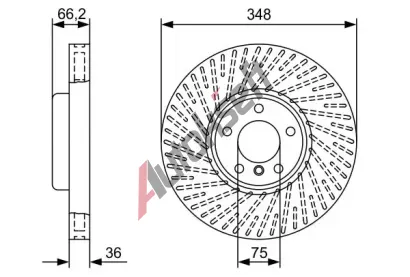 BOSCH Brzdov kotou - 348 mm BO 0986479W19, 0 986 479 W19