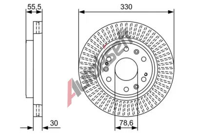 BOSCH Brzdov kotou BO 0986479W30, 0 986 479 W30