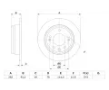 Brzdov kotou BOSCH ‐ BO 0986479W64