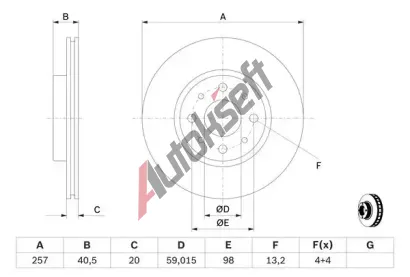 BOSCH Brzdov kotou BO 0986479W68, 0 986 479 W68