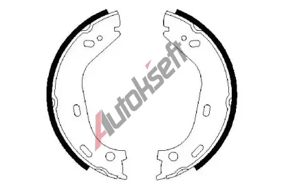 BOSCH Sada brzdovch elist - parkovac brzda BO 0986487126, 0 986 487 126