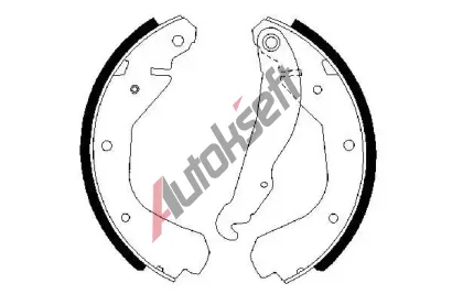 BOSCH Sada brzdovch elist BO 0986487213, 0 986 487 213