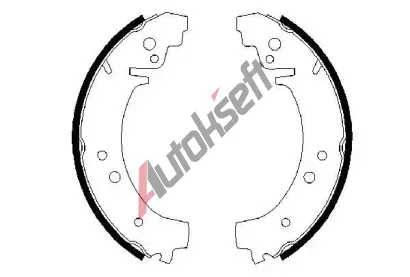 BOSCH Sada brzdovch elist BO 0986487217, 0 986 487 217