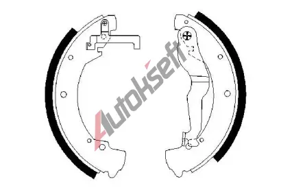 BOSCH Sada brzdovch elist BO 0986487312, 0 986 487 312