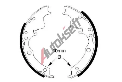 BOSCH Sada brzdovch elist BO 0986487347, 0 986 487 347