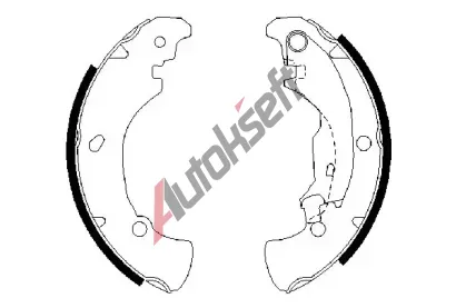 BOSCH Sada brzdovch elist BO 0986487560, 0 986 487 560