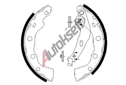 BOSCH Sada brzdovch elist BO 0986487577, 0 986 487 577