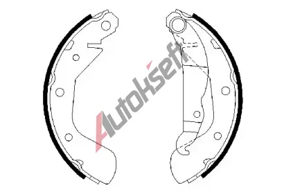 BOSCH Sada brzdovch elist BO 0986487613, 0 986 487 613