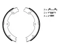 BOSCH Sada brzdovch elist - parkovac brzda BO 0986487666, 0 986 487 666