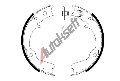 BOSCH Sada brzdovch elist - parkovac brzda BO 0986487681, 0 986 487 681