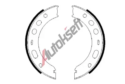 BOSCH Sada brzdovch elist - parkovac brzda BO 0986487706, 0 986 487 706