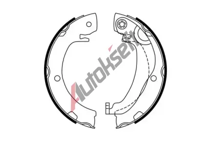 BOSCH Sada brzdovch elist - parkovac brzda BO 0986487763, 0 986 487 763