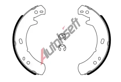 BOSCH Sada brzdovch elist parkovac brzdy BO 0986487914, 0 986 487 914
