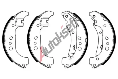 BOSCH Sada brzdovch elist BO 0986487959, 0 986 487 959