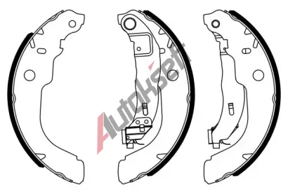 BOSCH Sada brzdovch elist BO 0986487960, 0 986 487 960