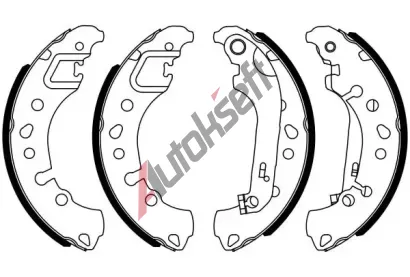 BOSCH Sada brzdovch elist BO 0986487961, 0 986 487 961