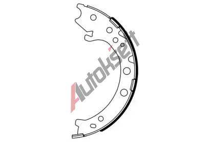 BOSCH Sada brzdovch elist parkovac brzdy BO 0986487967, 0 986 487 967