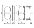 BOSCH Sada brzdovch destiek - kotouov brzda BO 0986490440, 0 986 490 440