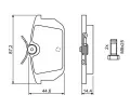 BOSCH Sada brzdovch destiek - kotouov brzda BO 0986491030, 0 986 491 030