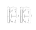 BOSCH Sada brzdovch destiek - kotouov brzda BO 0986493340, 0 986 493 340