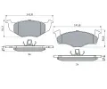 BOSCH Sada brzdovch destiek - kotouov brzda BO 0986494005, 0 986 494 005
