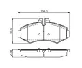 BOSCH Sada brzdovch destiek - kotouov brzda BO 0986494013, 0 986 494 013