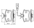 BOSCH Sada brzdovch destiek - kotouov brzda BO 0986494025, 0 986 494 025