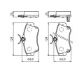 BOSCH Sada brzdovch destiek - kotouov brzda BO 0986494029, 0 986 494 029