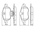 BOSCH Sada brzdovch destiek - kotouov brzda BO 0986494044, 0 986 494 044