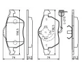 BOSCH Sada brzdovch destiek - kotouov brzda BO 0986494050, 0 986 494 050