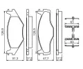 BOSCH Sada brzdovch destiek - kotouov brzda BO 0986494057, 0 986 494 057