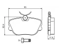 BOSCH Sada brzdovch destiek - kotouov brzda BO 0986494058, 0 986 494 058