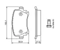 BOSCH Sada brzdovch destiek - kotouov brzda BO 0986494062, 0 986 494 062