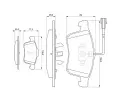 BOSCH Sada brzdovch destiek - kotouov brzda BO 0986494071, 0 986 494 071