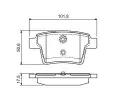BOSCH Sada brzdovch destiek - kotouov brzda BO 0986494076, 0 986 494 076