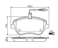 BOSCH Sada brzdovch destiek - kotouov brzda BO 0986494098, 0 986 494 098