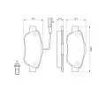 BOSCH Sada brzdovch destiek - kotouov brzda BO 0986494114, 0 986 494 114