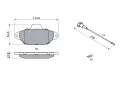 BOSCH Sada brzdovch destiek - kotouov brzda BO 0986494115, 0 986 494 115