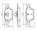 BOSCH Sada brzdovch destiek - kotouov brzda BO 0986494118, 0 986 494 118