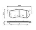 BOSCH Sada brzdovch destiek - kotouov brzda BO 0986494133, 0 986 494 133