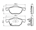 BOSCH Sada brzdovch destiek - kotouov brzda BO 0986494135, 0 986 494 135