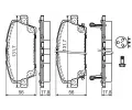 BOSCH Sada brzdovch destiek - kotouov brzda BO 0986494136, 0 986 494 136