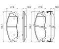 BOSCH Sada brzdovch destiek - kotouov brzda BO 0986494138, 0 986 494 138